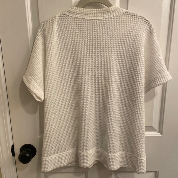 LADIES SHORT SLEEVE LIGHTWEIGHT CARDIGAN SWEATER/TOP - Picture 3 of 5